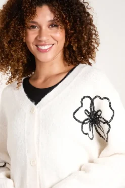 Flower Embroidery Cardigan