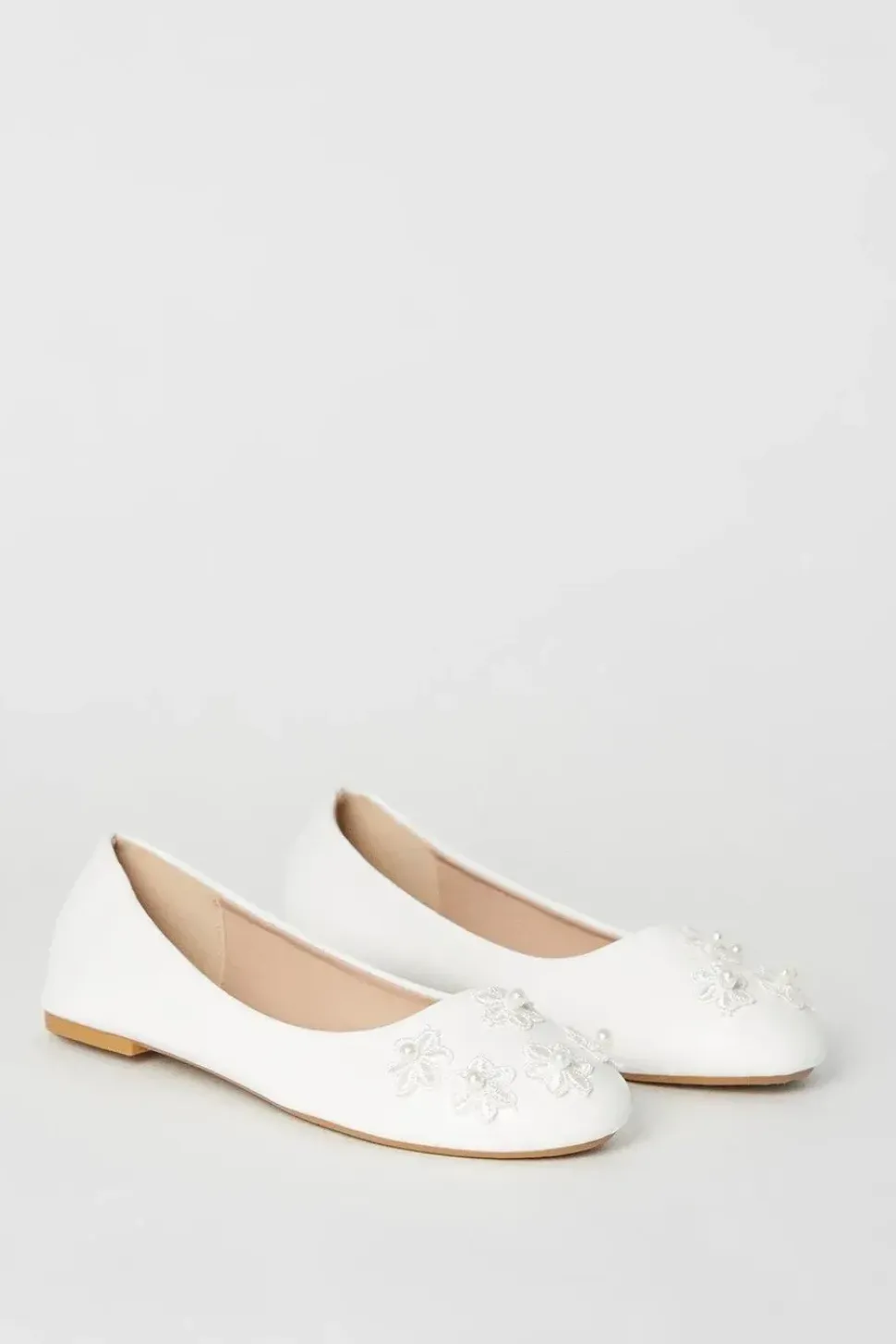 Flower Girl Aurora Embellished Ballet Pumps