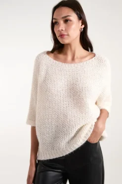 Fluffy Textured Knit Jumper