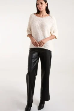 Fluffy Textured Knit Jumper