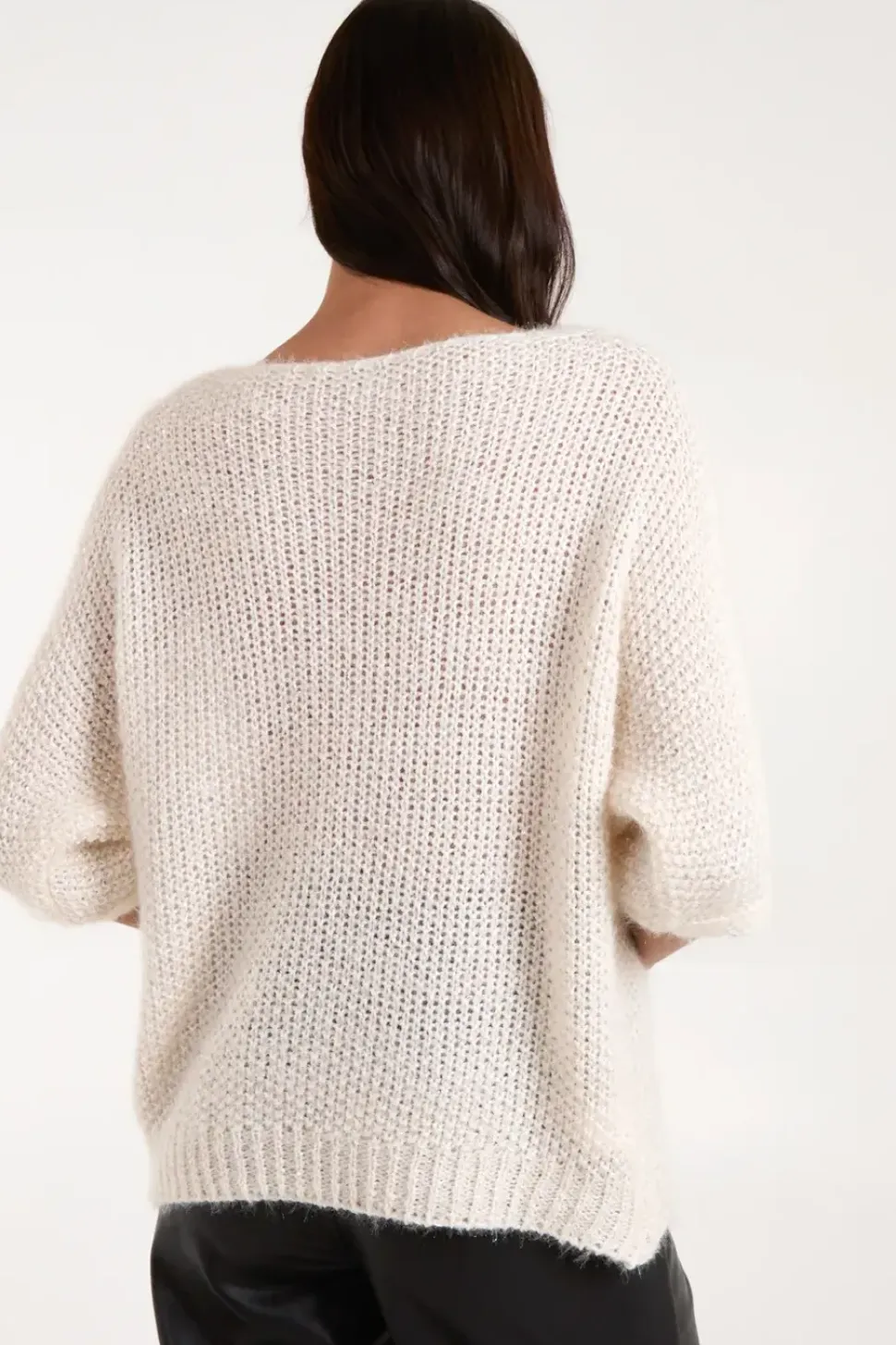 Fluffy Textured Knit Jumper