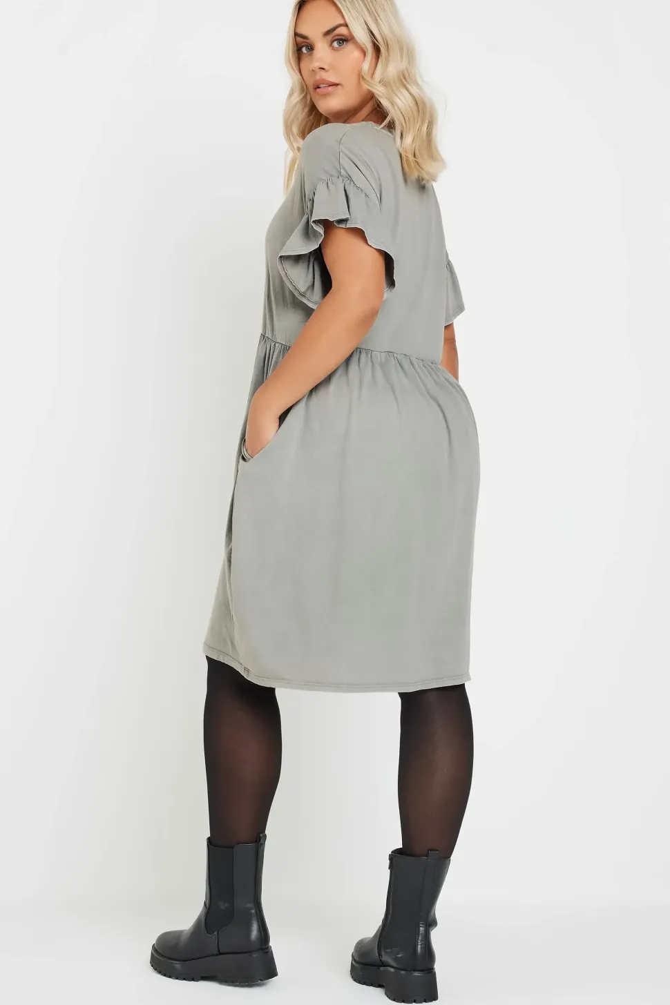 Flutter Sleeve Mini Dress