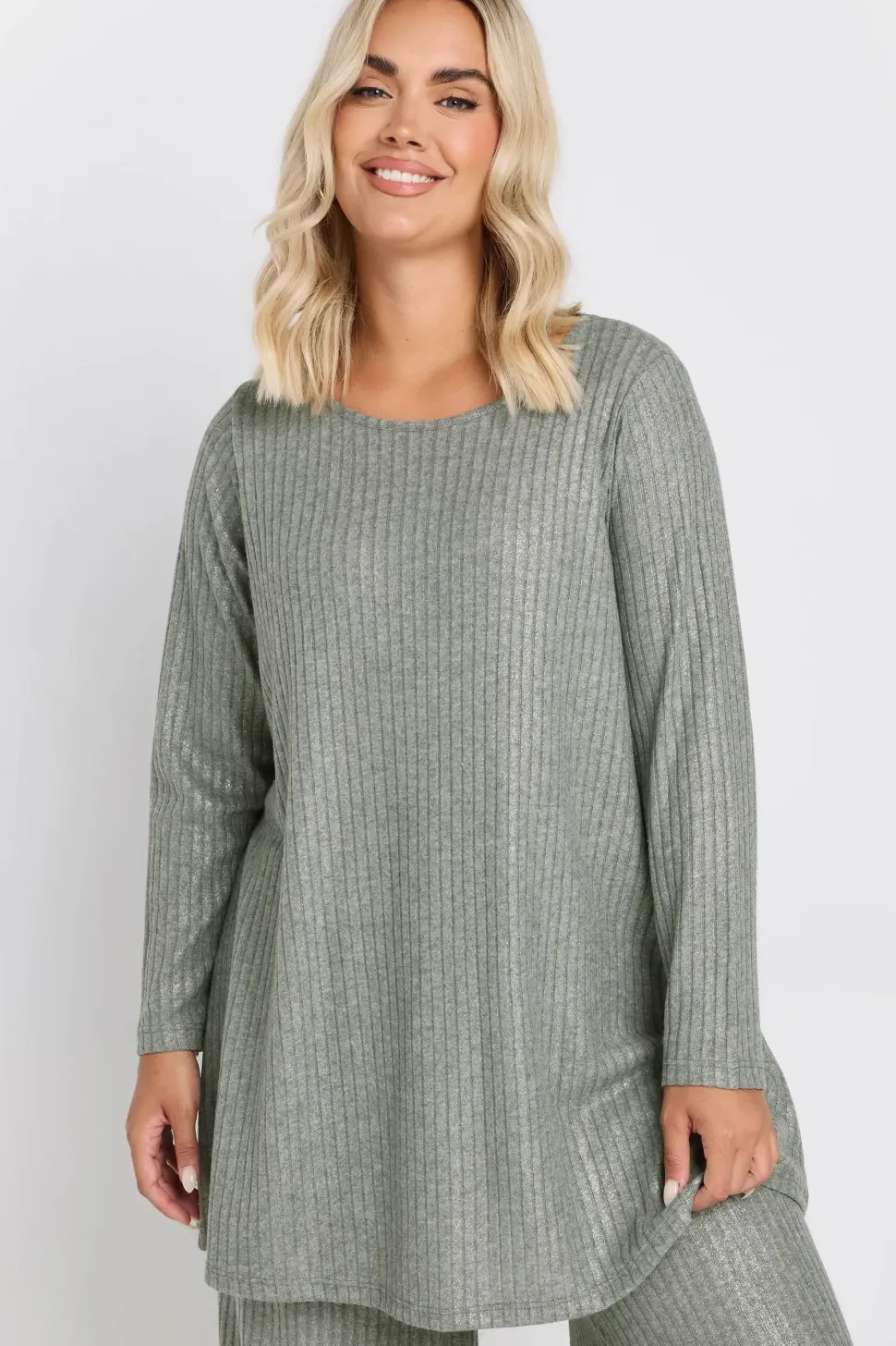 Foil Ribbed Top
