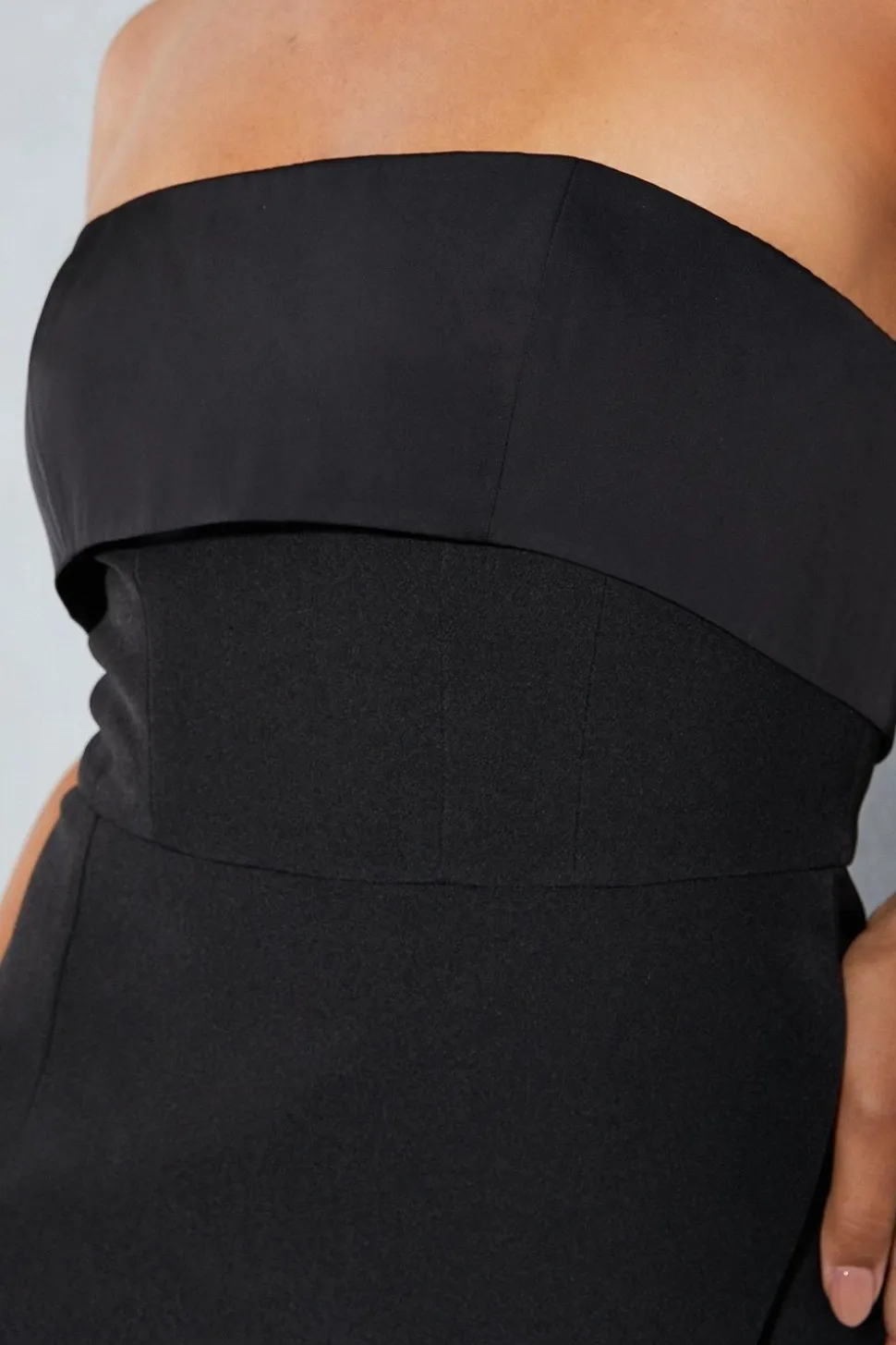 Fold Over Corset Skort Playsuit
