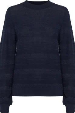Francella Crew Neck Patterned Pullover-