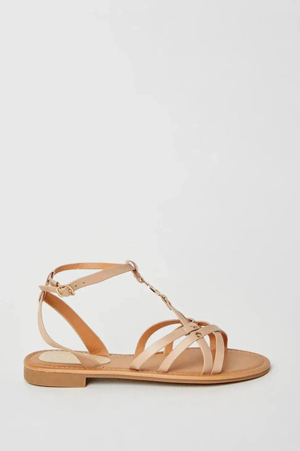 Fran Gladiator Strap Flat Sandals