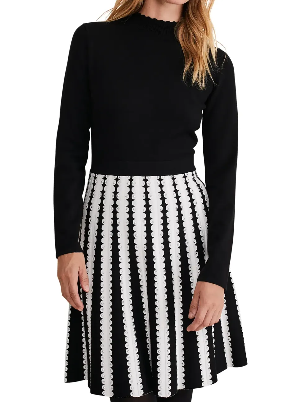 Frankie Scallop Hem Dress-