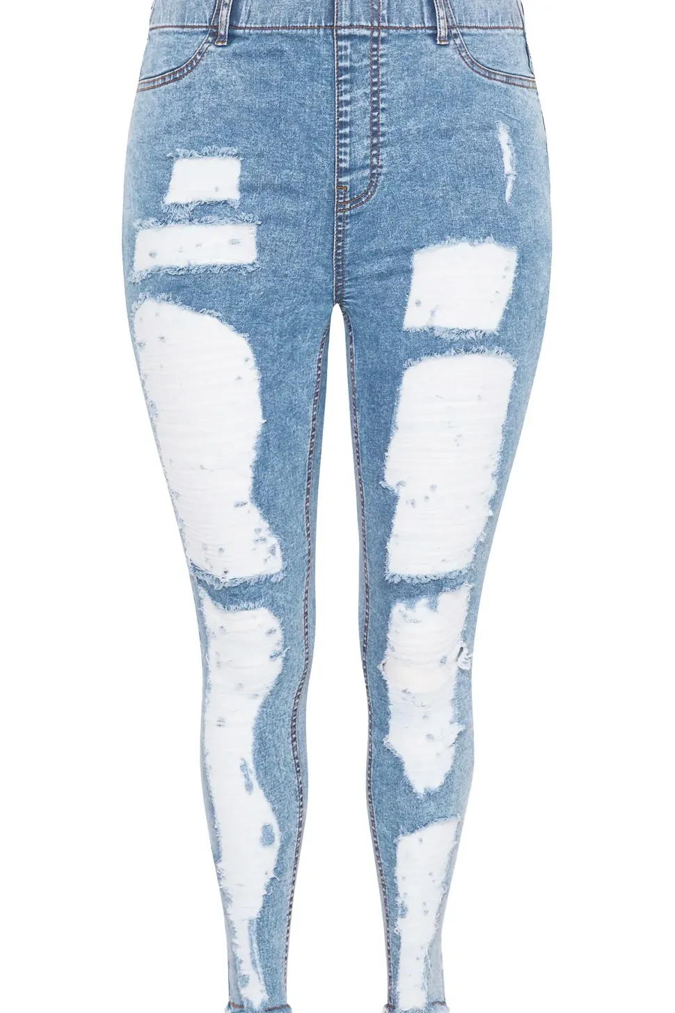 Frayed Ripped Grace Jeggings