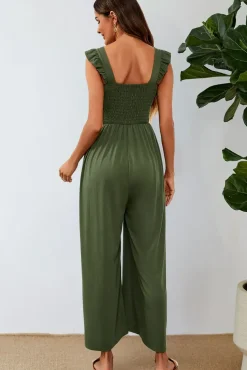 Frill Detail Strappy Jumpsuit