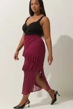 Frill Mesh Skirt