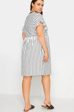 Frill Sleeve Smock Mini Dress