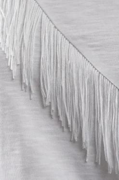 Fringe Asymmetric T-shirt