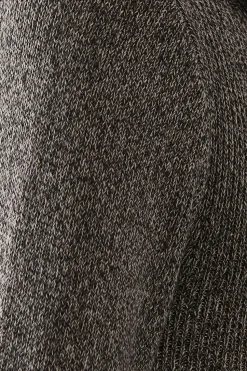 Fringed Hem Knitted Maxi Dress