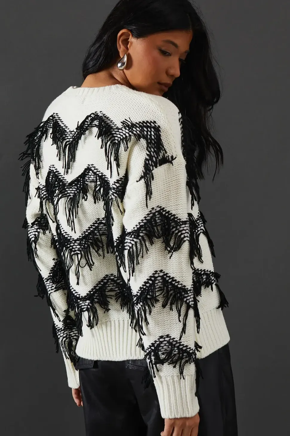 Fringe Stitch Detail Jumper