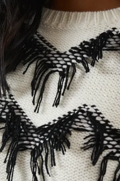 Fringe Stitch Detail Jumper
