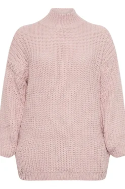 Funnel Neck Oversized Knitted Jumper