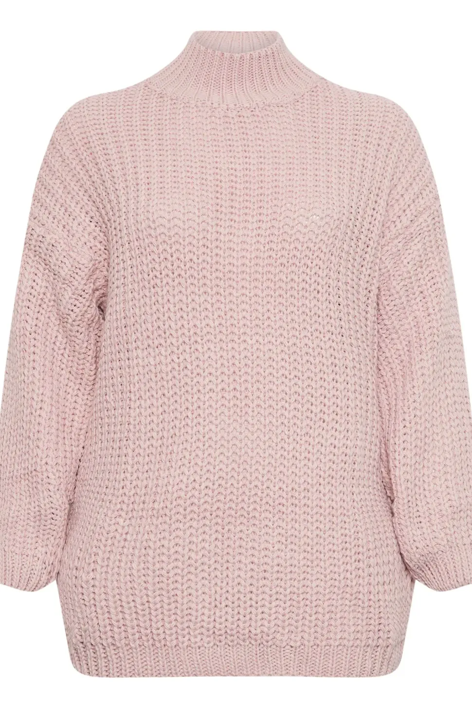 Funnel Neck Oversized Knitted Jumper