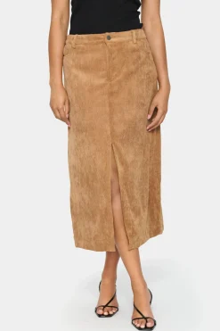 GabborSZ Corduroy High Waist Midi Skirt-