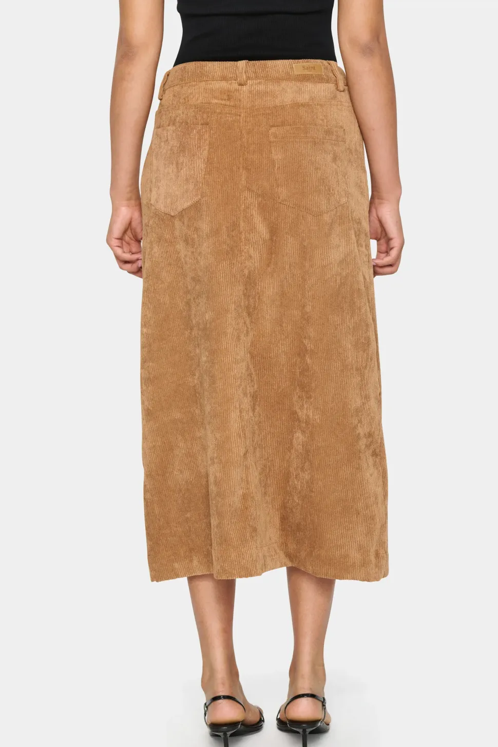 GabborSZ Corduroy High Waist Midi Skirt-