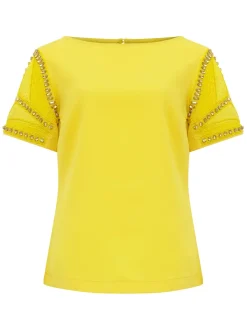 Gee Beaded Top-Plain
