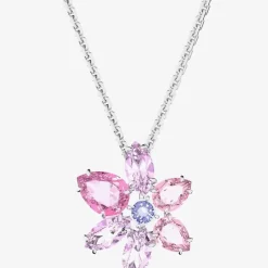 Gema Pink Flower Pendant Necklace 5662493