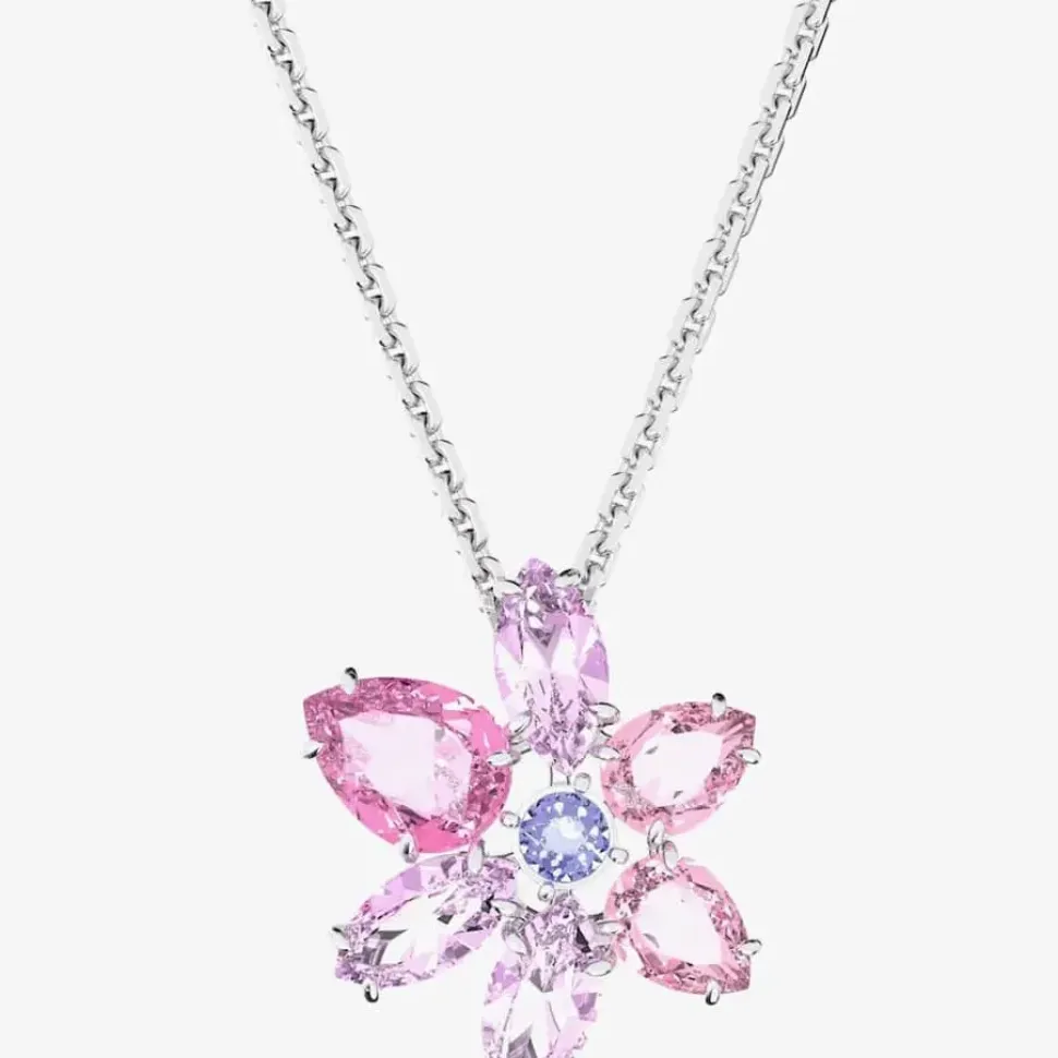 Gema Pink Flower Pendant Necklace 5662493