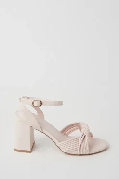 Genevieve Twist High Block Heeled Sandals
