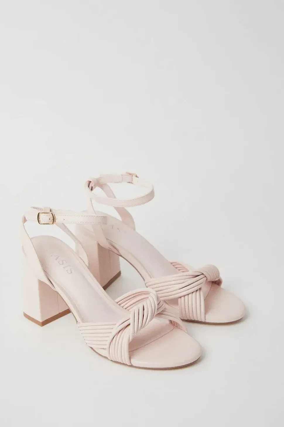 Genevieve Twist High Block Heeled Sandals
