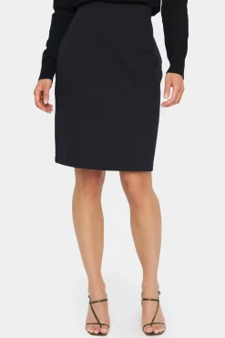 GennySZ Elastic Waist Pencil Skirt-