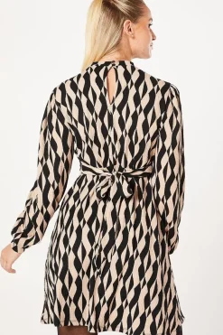 Geo Keyhole Mini Dress