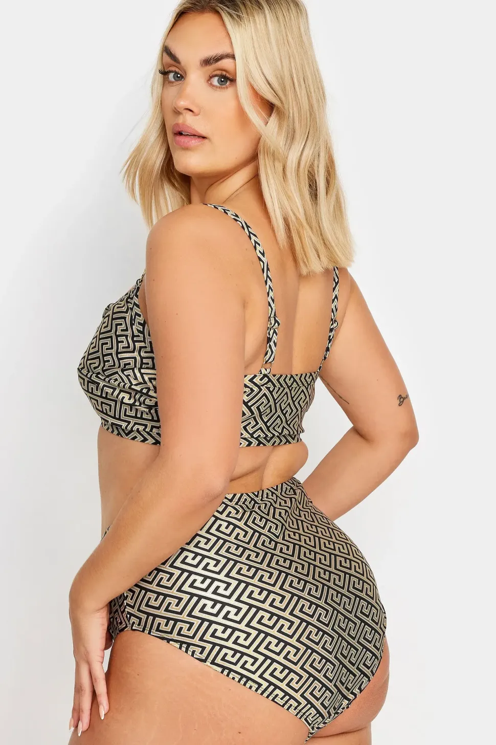 Geometric Print Bikini Brief