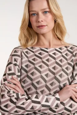 Geometric Print Top