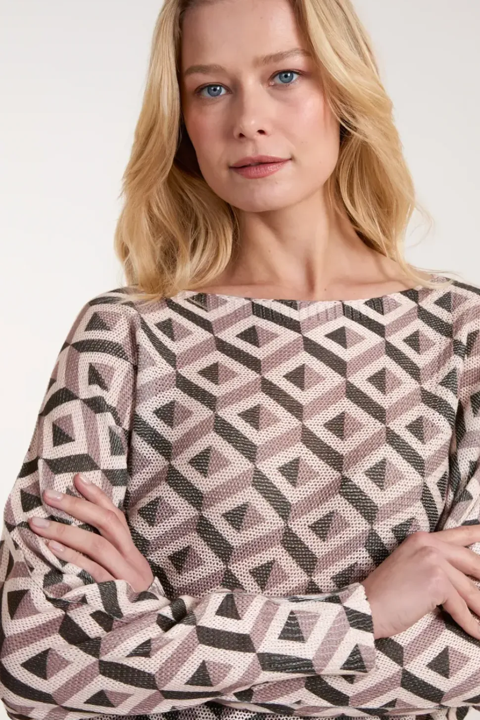 Geometric Print Top
