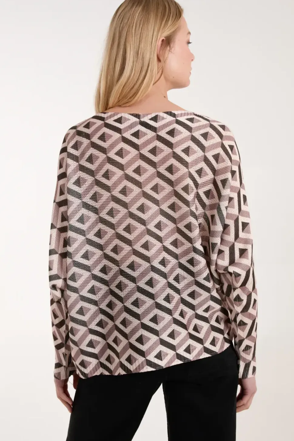 Geometric Print Top