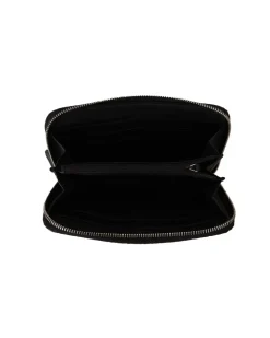 GG Supreme Canvas Zip Around Wallet Black