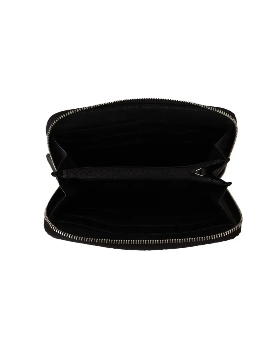 GG Supreme Canvas Zip Around Wallet Black