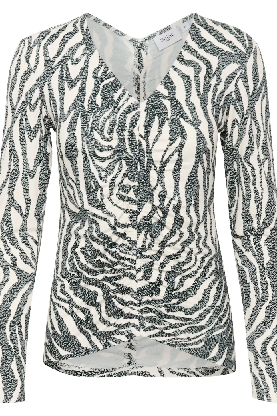 GhitaSZ V-neck Slim Fit Printed Blouse-