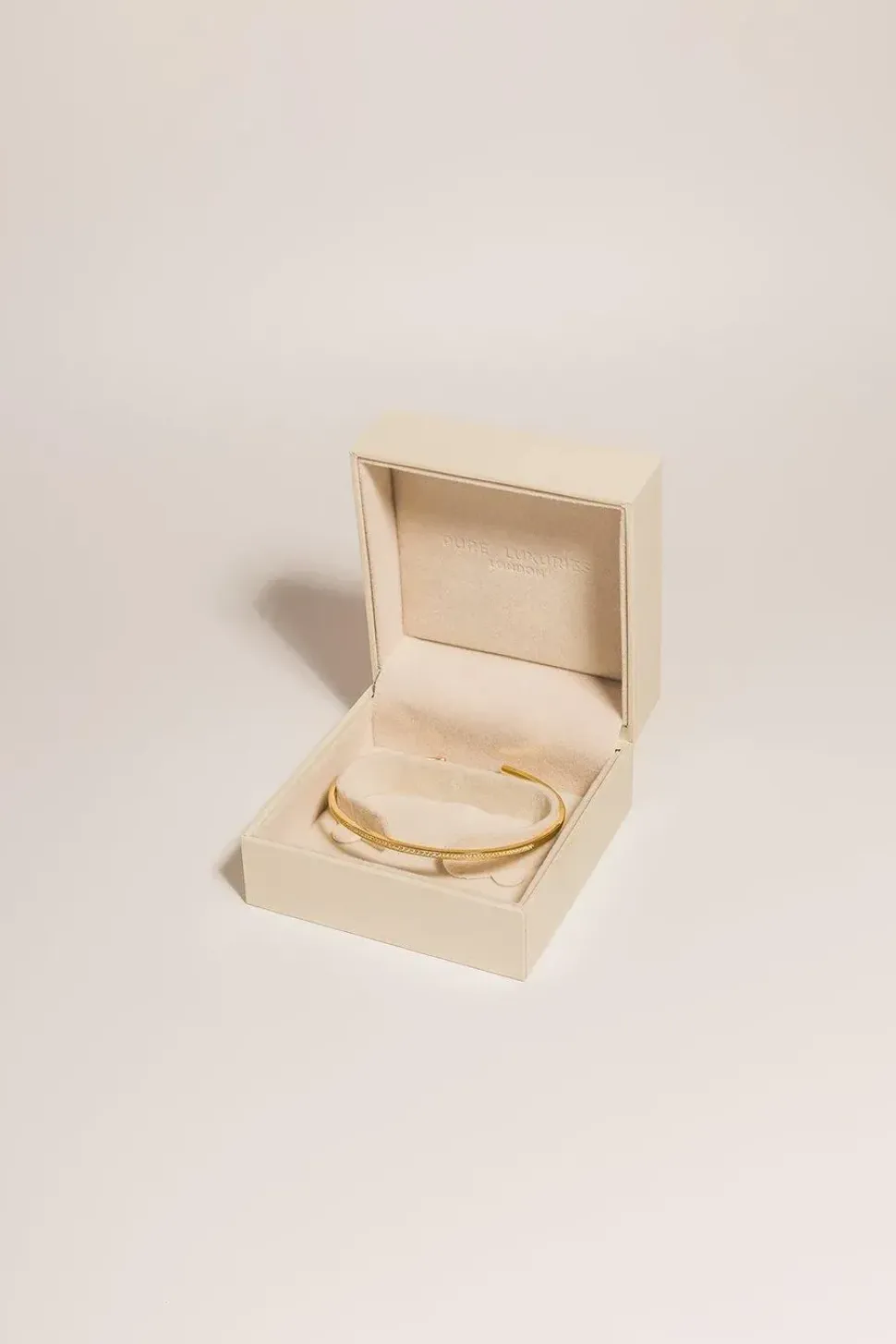 Gift Packaged 'Aaliyah' 18ct Yellow Gold Plated Silver Bangle