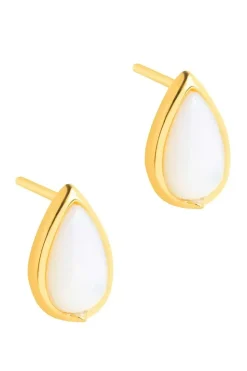 Gift Packaged 'Celine' 18ct Yellow Gold Plated 925 Silver Teardrop Earrings