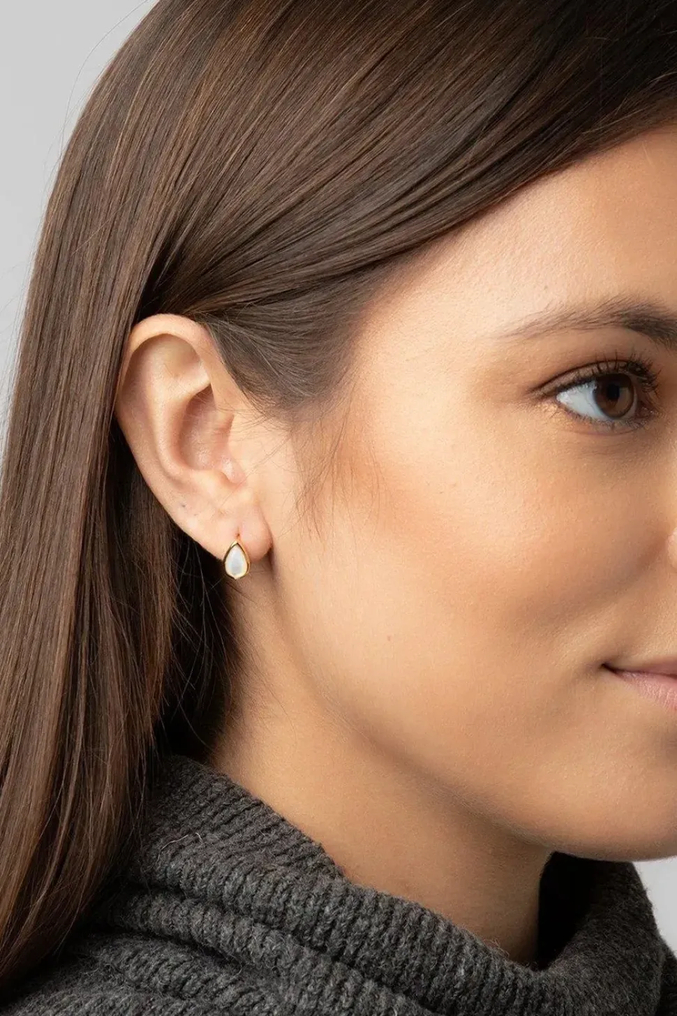 Gift Packaged 'Celine' 18ct Yellow Gold Plated 925 Silver Teardrop Earrings