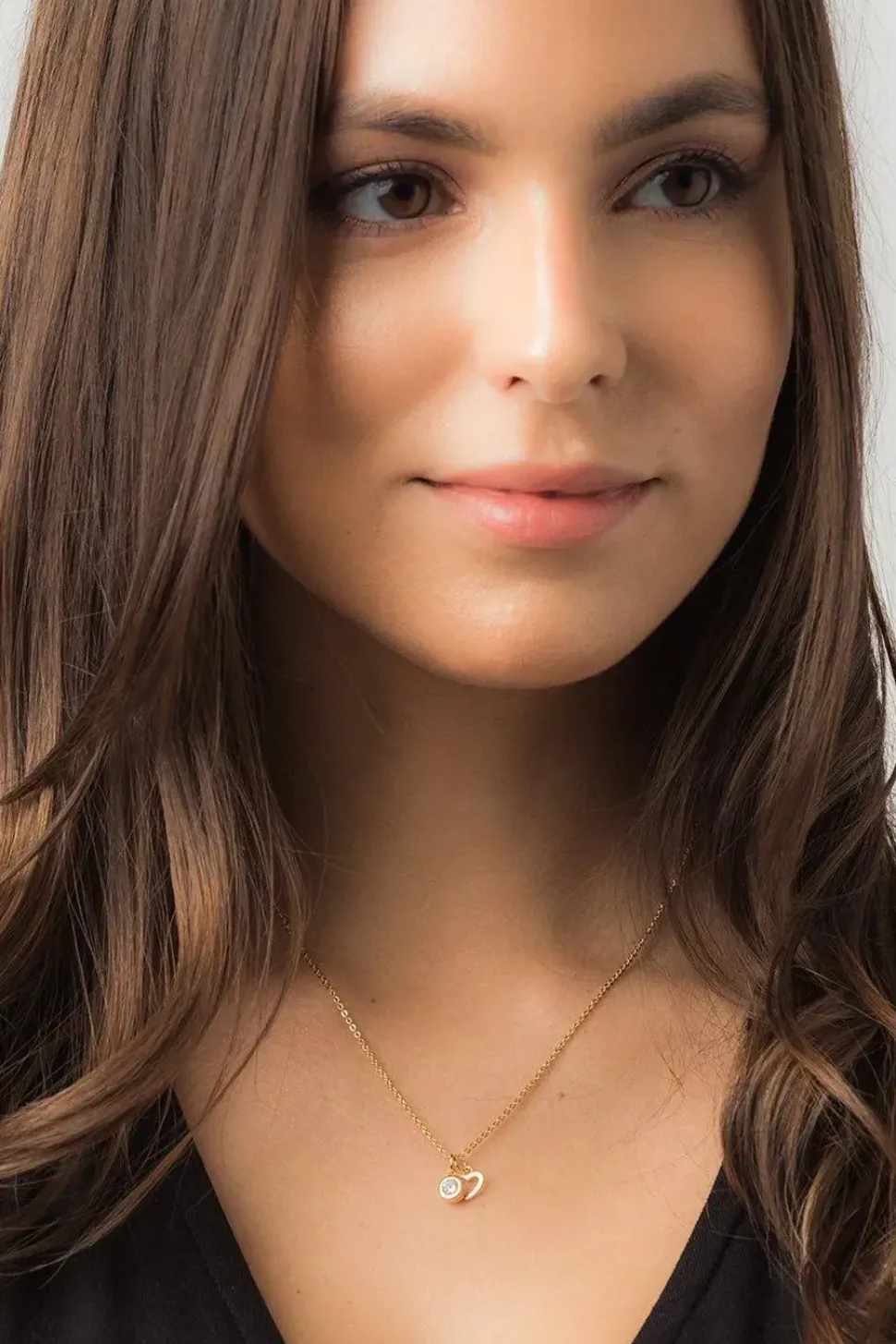 Gift Packaged 'Kouris' 18ct Yellow Gold Plated 925 Silver & Cubic Zirconia Necklace