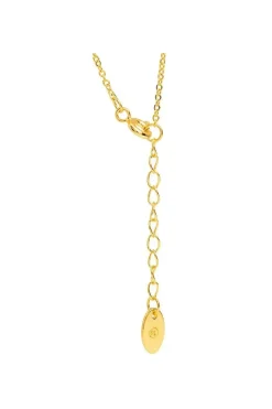 Gift Packaged 'Kouris' 18ct Yellow Gold Plated 925 Silver & Cubic Zirconia Necklace