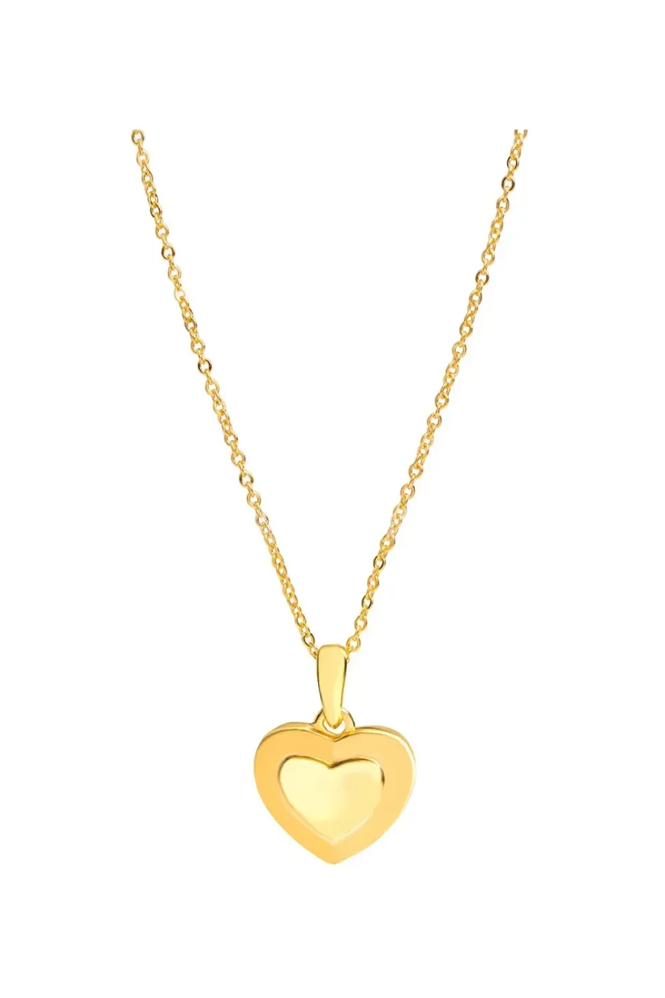 Gift Packaged 'Sumner' 18ct Yellow Gold Plated 925 Silver Heart Pendant Necklace