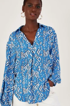 Gigi Print Blouse in Sustainable Viscose