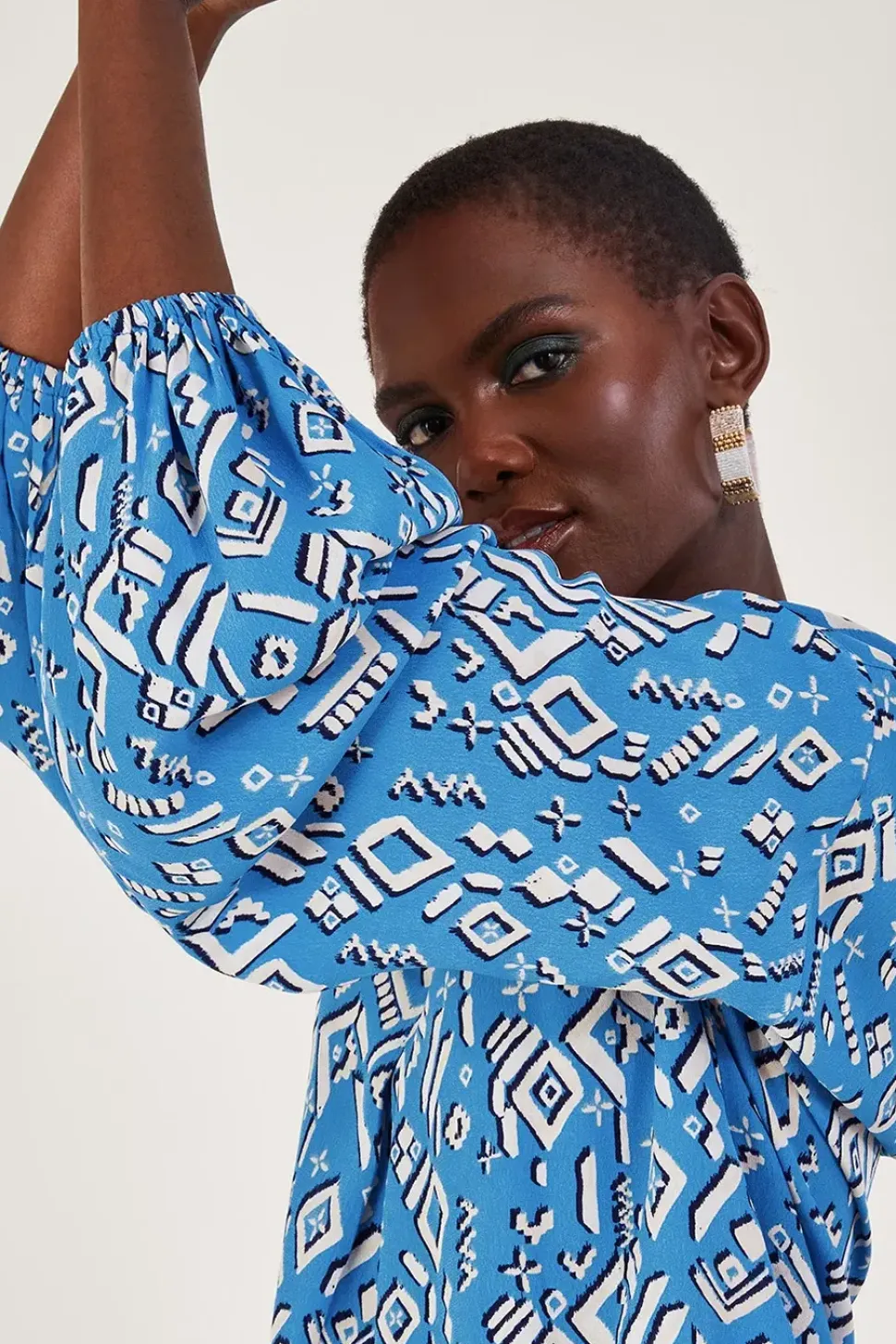 Gigi Print Blouse in Sustainable Viscose