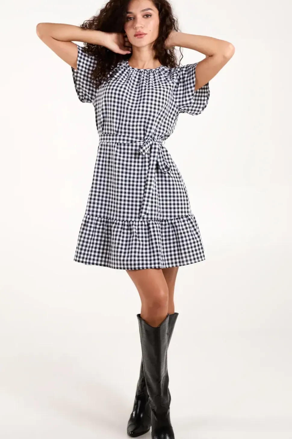 Gingham Mini Dress
