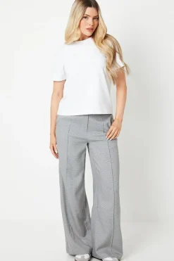 Gingham Wide Leg Trouser