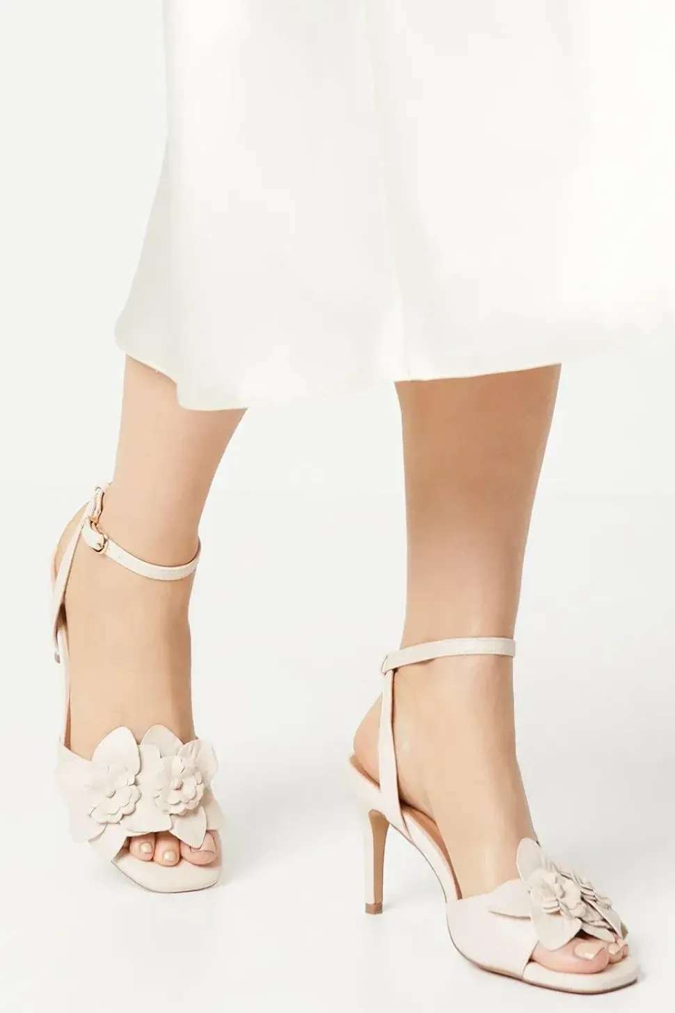 Giselle Corsage Detail Stiletto Heeled Sandals