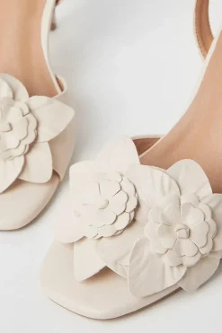 Giselle Corsage Detail Stiletto Heeled Sandals