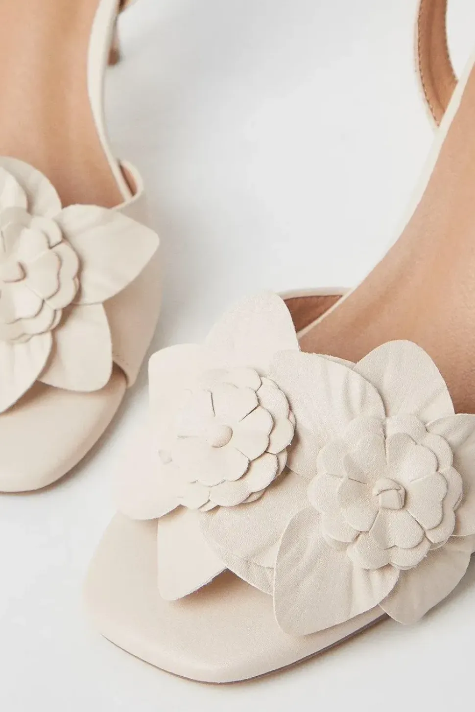Giselle Corsage Detail Stiletto Heeled Sandals